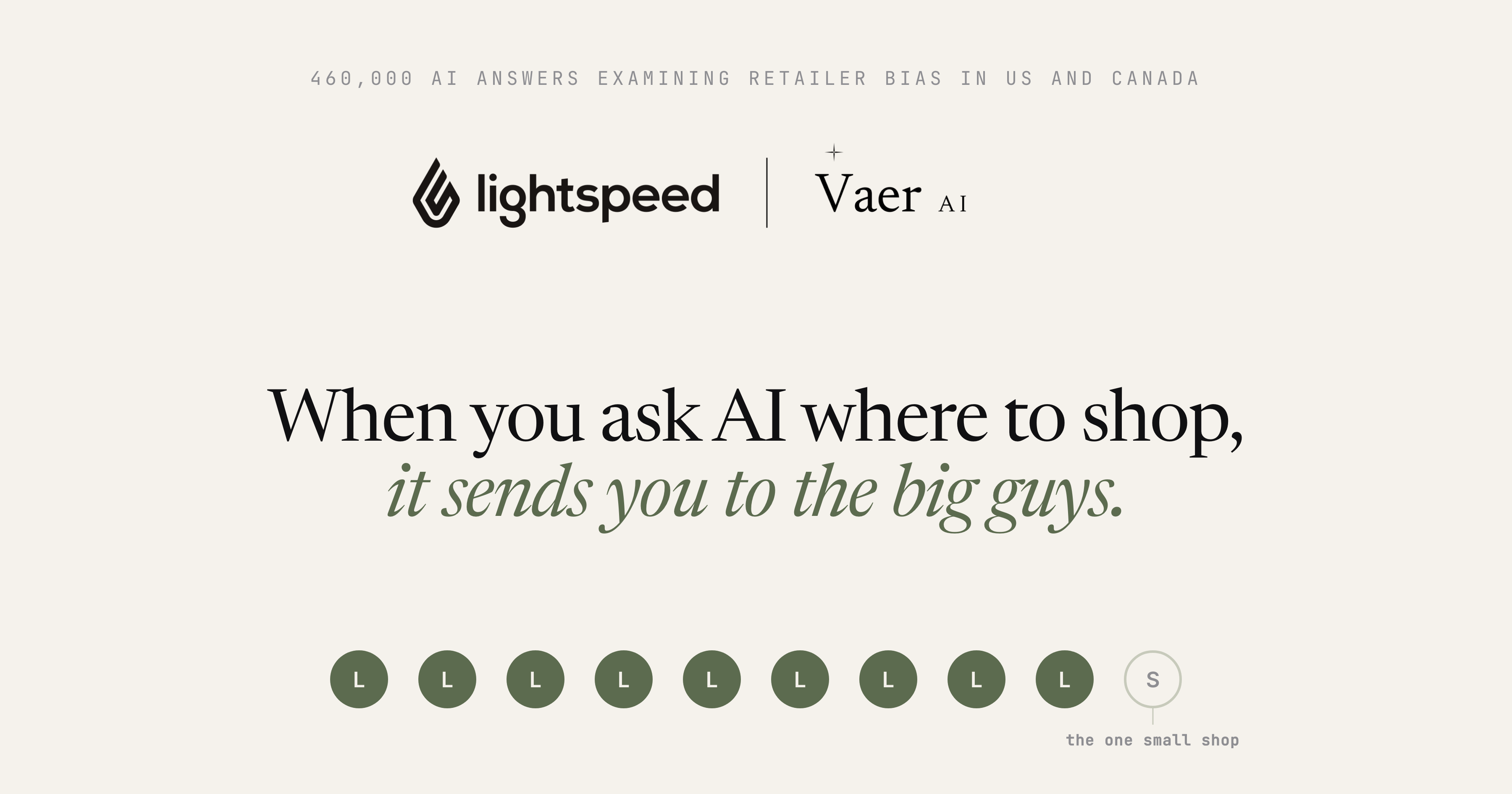 When you ask AI where to shop, it sends you to the big guys